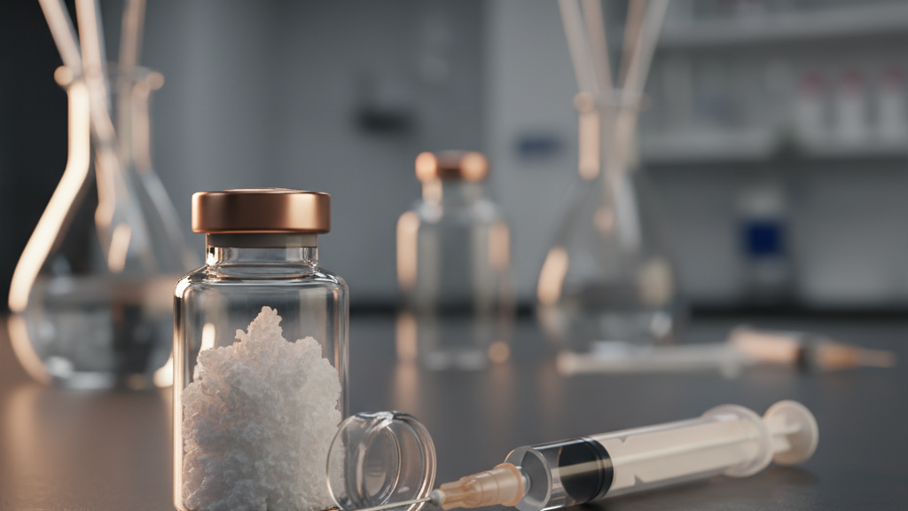 Lyophilized peptide blend ready for reconstitution